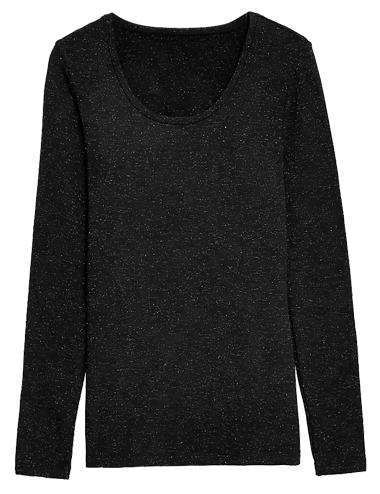 Heatgen™ Medium Thermal Long Sleeve Sparkle Top