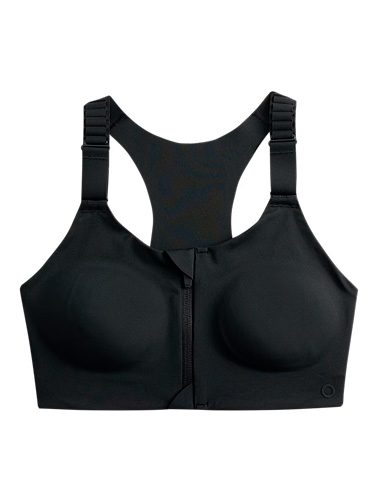 Ultimate Support Zip Up Non Wired Sports Bra A-GG